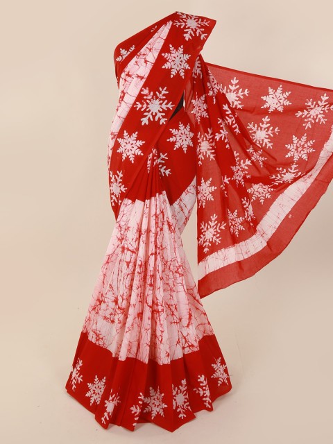 

Pothys Red Printed Pure Cotton Saree