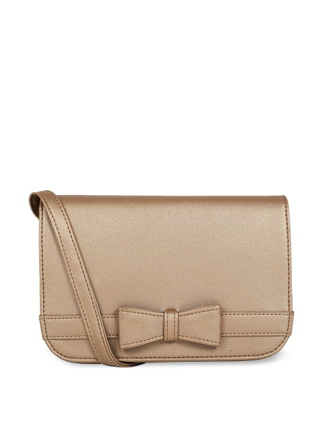 

Toteteca Gold-Toned Solid Sling Bag