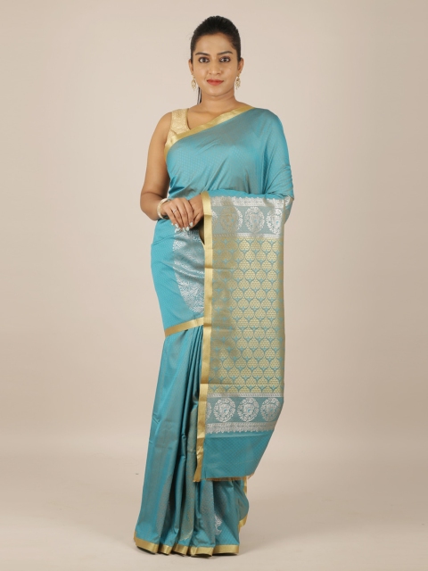 

Pothys Blue Woven Design Saree