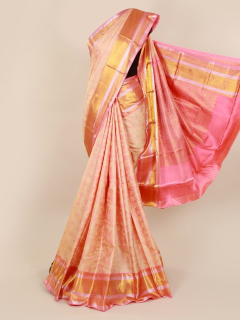

Pothys Pink Pure Silk Woven Design Kanjeevaram Saree