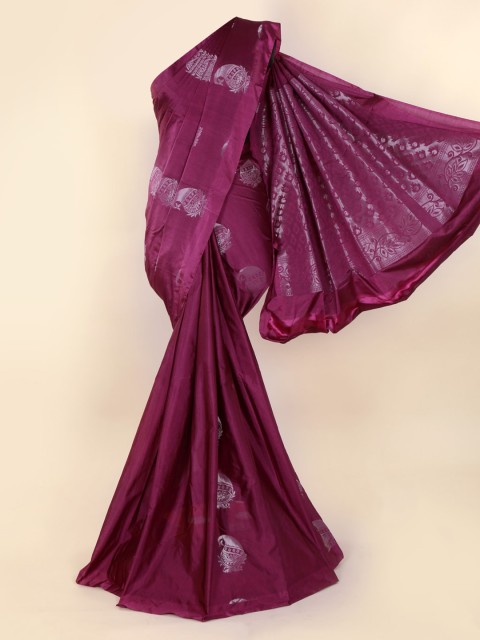 

Pothys Purple Woven Design Silk Cotton Saree