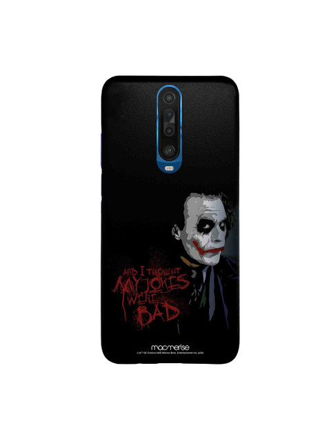

macmerise Black Printed Jokers Sarcasm Sleek Case for Xiaomi Poco X2