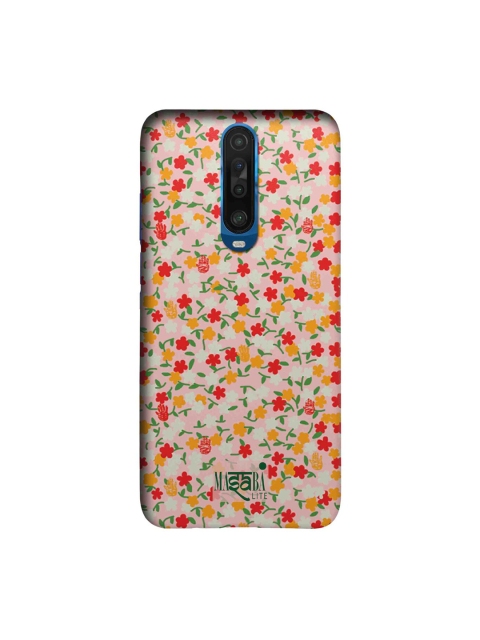 

macmerise White & Pink Masaba Dense Floral Printed Xiaomi Poco X2 Back Case