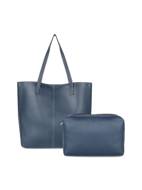 

Toteteca Blue Solid Tote Bag