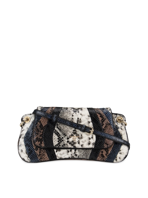 

Da Milano Off-White Printed Leather Sling Bag
