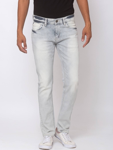 

SPYKAR Men Grey High Fade Tapered Fit Jeans