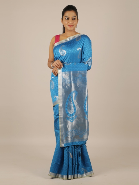 

Pothys Blue Woven Design Art Silk Saree