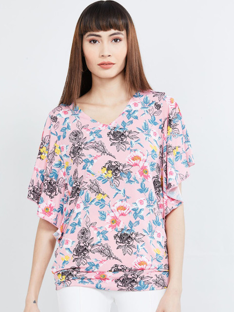 

max Women Pink Printed Top