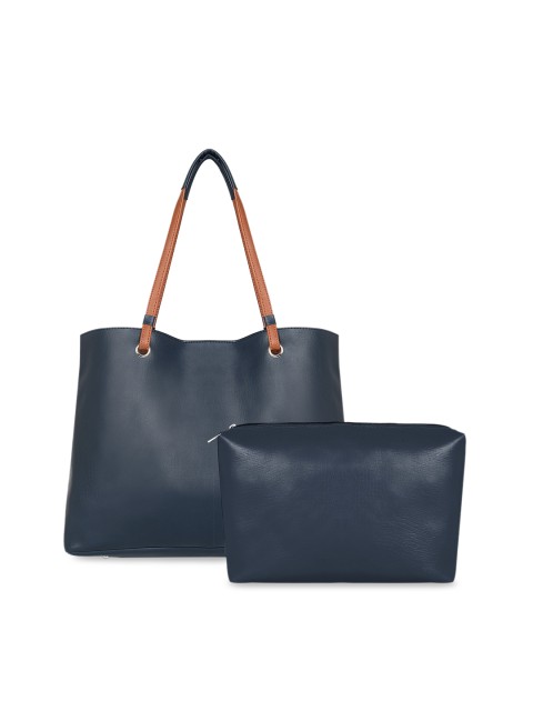 

Toteteca Blue Solid Tote Bag