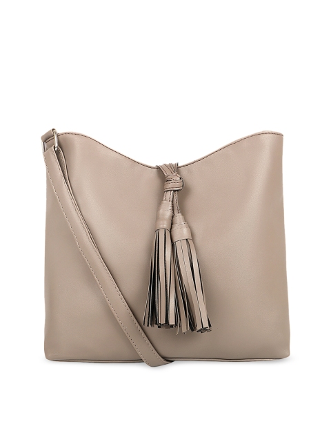 

Toteteca Beige Solid Shoulder Bag