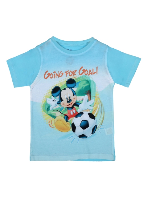 

Mickey Mouse Family Boys Blue Printed Round Neck T-shirt