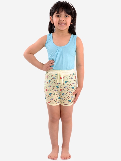

Chipbeys Girls Blue & Cream-Coloured Printed Night Suit