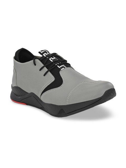 

Sir Corbett Men Grey Solid Sneakers