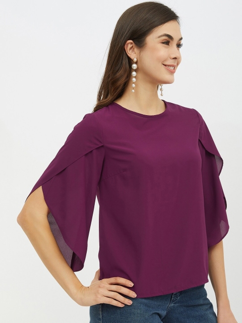 

Harpa Women Purple Solid Top
