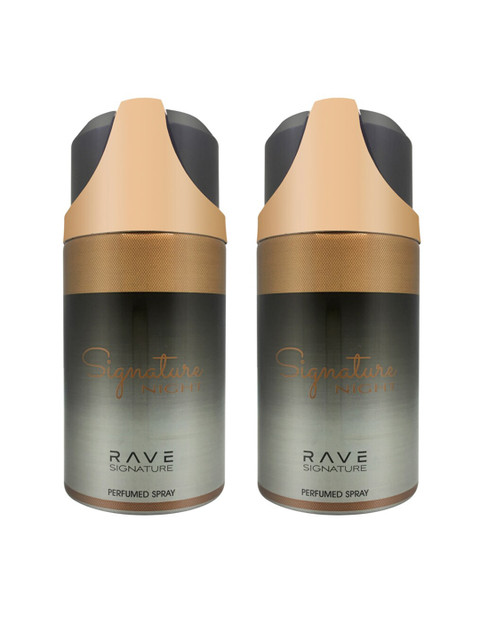 

RAVE Unisex Signature Night Deodorant 250ml Pack of 2, Transparent