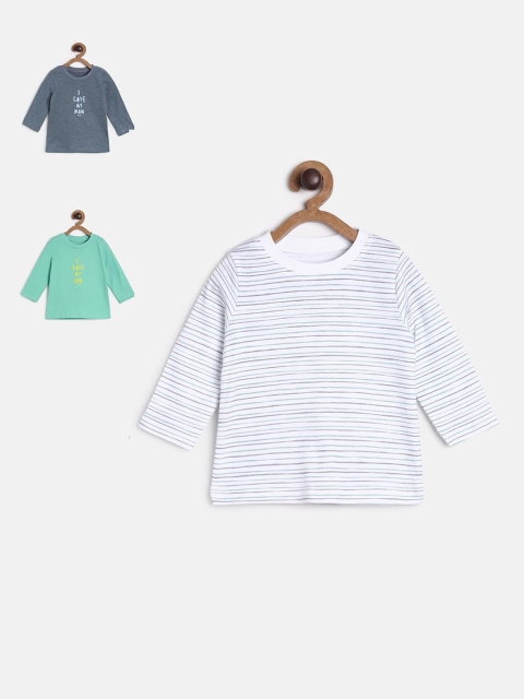 

MINI KLUB Boys Multicoloured Set of 3 Printed Round Neck T-shirt, Multi