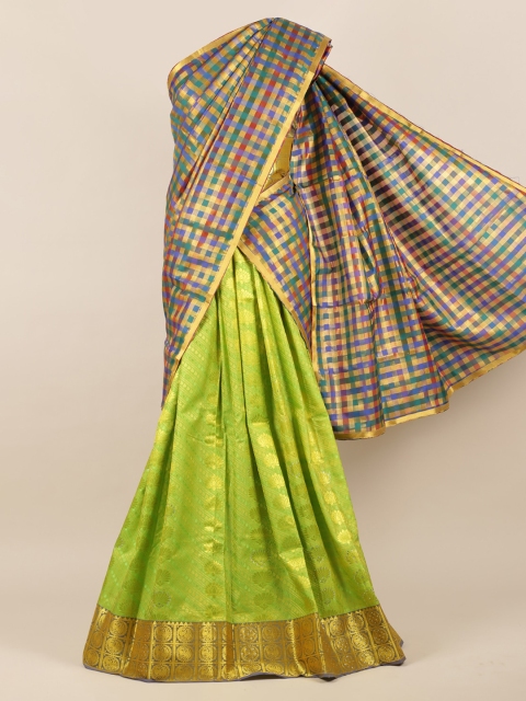 

Pothys Multicoloured Printed Tissue Half Saree, Multi