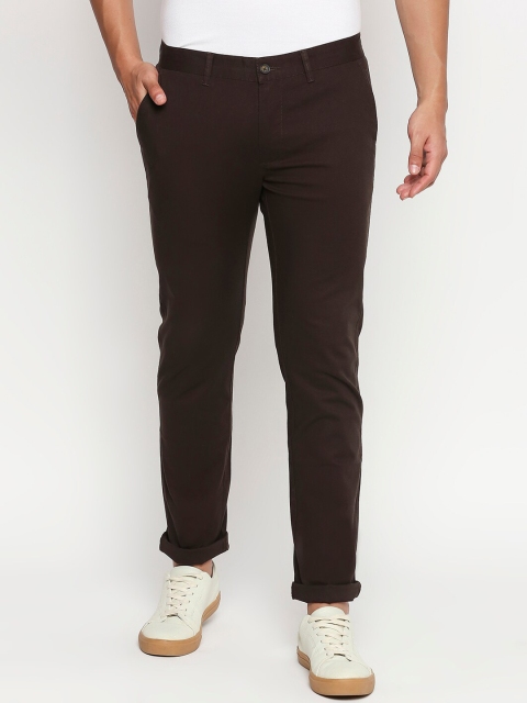 

Basics Men Brown Tapered Fit Solid Regular Trousers