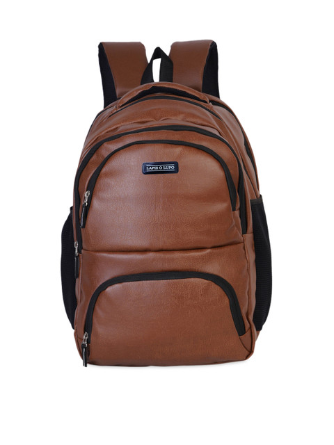 

Lapis O Lupo Unisex Tan Solid Smart Light Weight Backpack