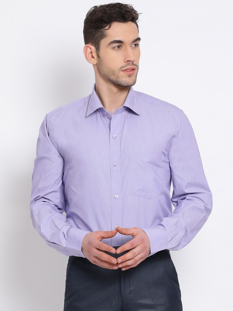 

COBB Men Lavender Regular Fit Solid Formal Shirt