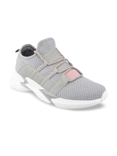

Stelatoes Women Grey Woven Design Sneakers