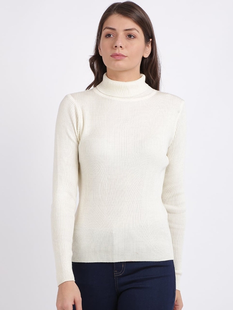 

BEVERLY BLUES Women Off White Solid