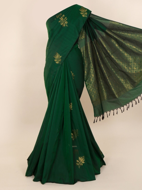 

Pothys Green Woven Design Saree