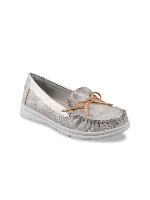 

Stelatoes Women Grey Textured Loafers