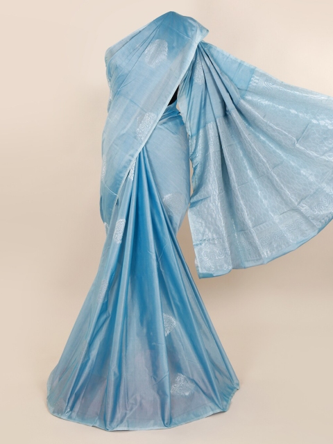 

Pothys Blue Woven Design Silk Cotton Saree