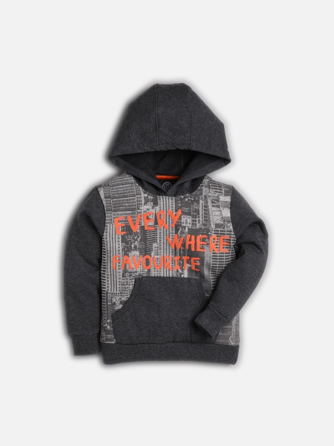 

TAMBOURINE Boys Grey Printed Sweatshirt