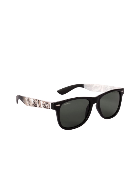 

NuVew Unisex Wayfarer UV Protected Lens Sunglasses ES_16169-29-NW-5193-G15-BKBRW-WF-50-U, Green