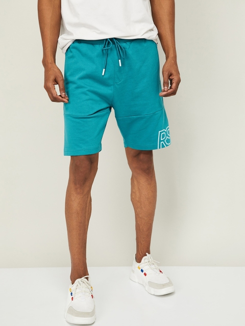 

Kappa Men Green Solid Regular Shorts