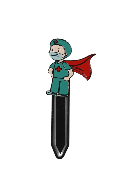 

Bigsmall Green & Black Doctor Metallic Bookmark