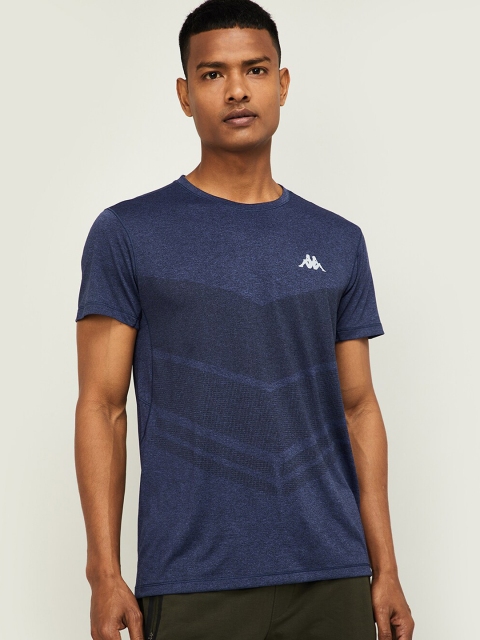 

Kappa Men Navy Blue Solid Round Neck T-shirt