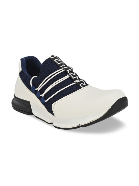 

Sir Corbett Men Navy Blue & White Colourblocked Sneakers