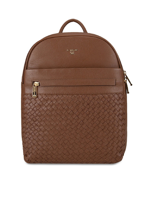 

Da Milano Women Brown Textured Backpack