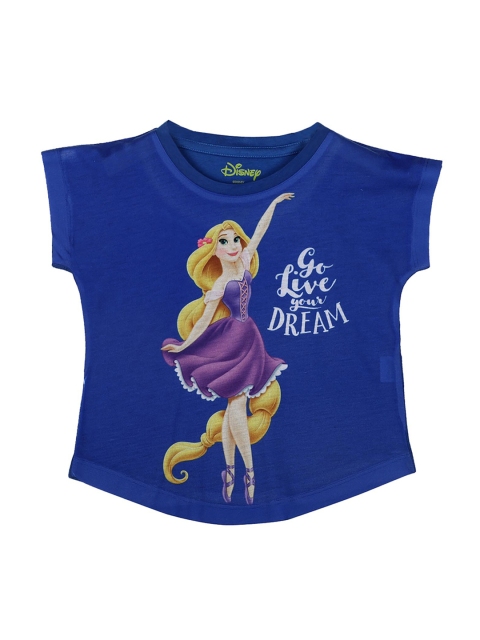 

Disney Princess Girls Blue Frozen Printed Top