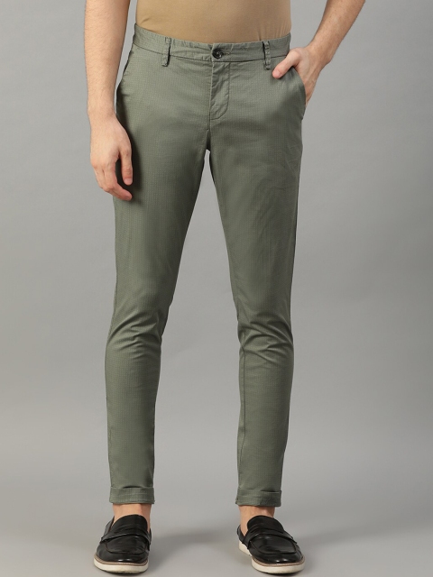 

Bruun & Stengade Men Green Slim Fit Solid Chinos