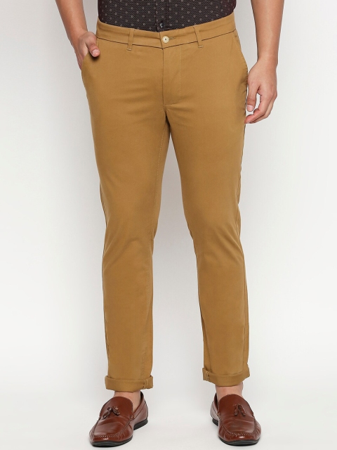 

Basics Men Khaki Tapered Fit Solid Chinos