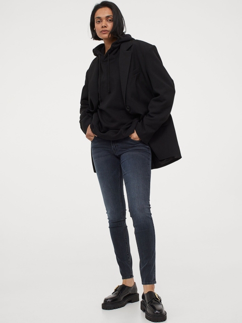 

H&M Women Blue Solid Super Skinny Low Jeans