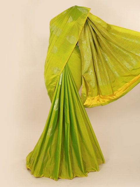 

Pothys Green Woven Design Silk Cotton Saree