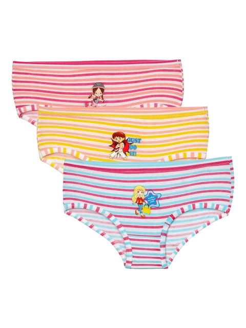 

Zoom Minimondo Unisex Kids Pack Of 3 Multicoloured Basic Briefs-5006-(2)-22, Multi