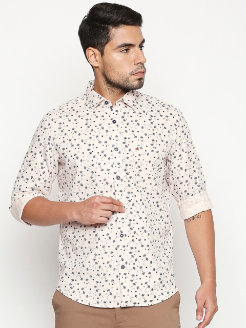 

Basics Men Beige & Black Slim Fit Printed Casual Shirt
