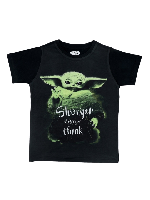 

STAR WARS Boys Black Printed Round Neck T-shirt