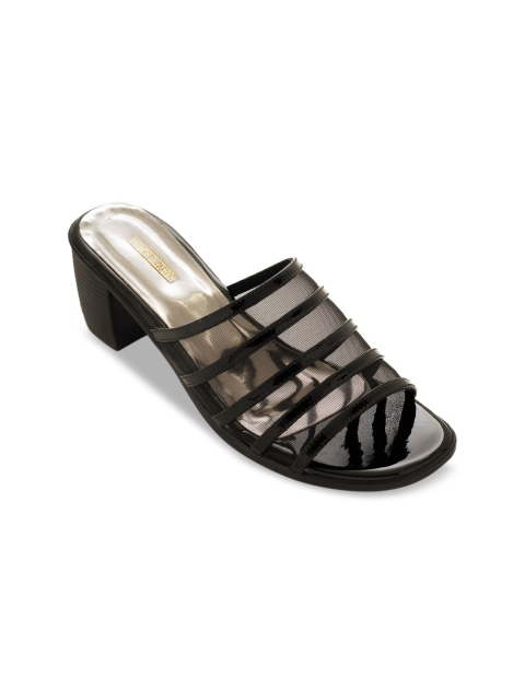 

TRENDS & TRADES Women Black Solid Block Heels