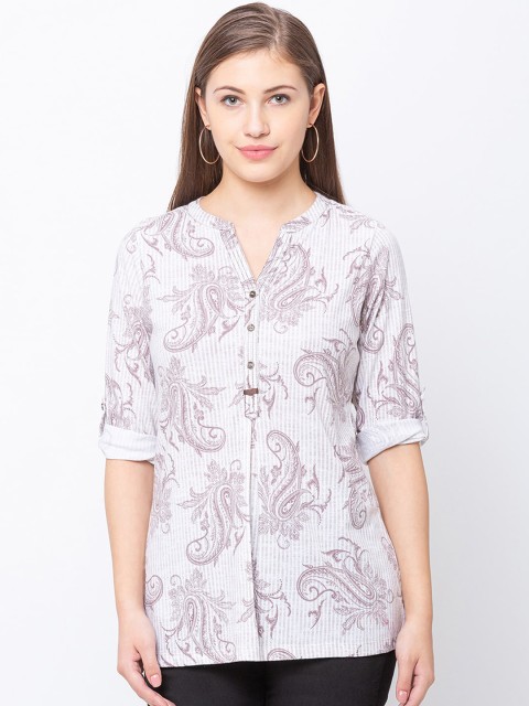 

Juliet Women White Printed Top