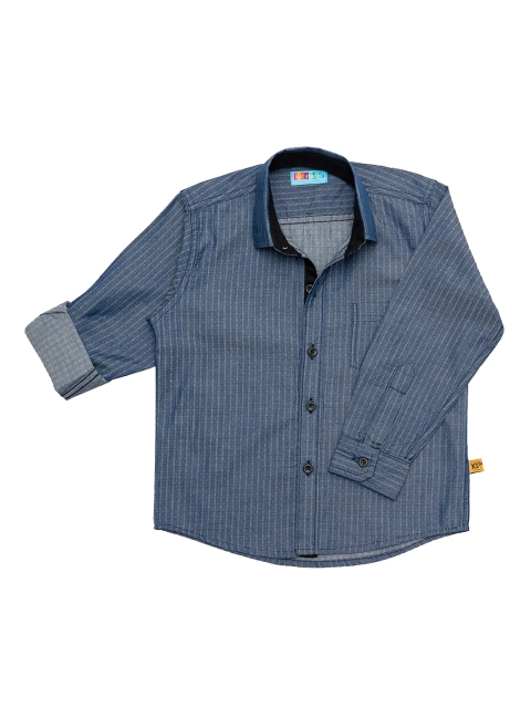 

Kid Studio Boys Blue Regular Fit Checked Casual Shirt