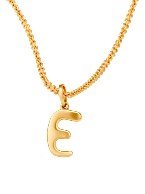 

Mia by Tanishq Letter Perfect 'E' Gold Pendant