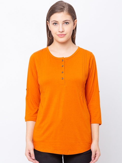 

Juliet Women Orange Solid Top