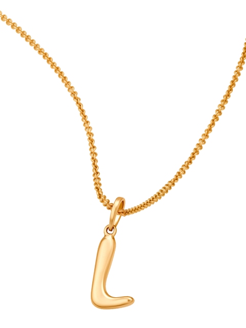 

Mia by Tanishq Letter Perfect 'L' Gold Pendant
